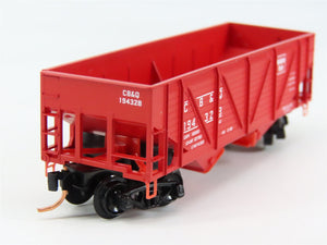 N Scale Micro-Trains MTL 57020 Chicago, Burlington & Quincy 33' 2-Bay Hopper RTR