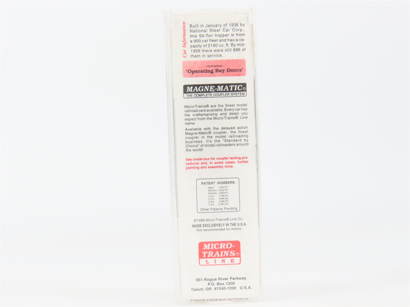 N Scale Micro-Trains MTL 55150 C.P. Canadian Pacific 33' 2-Bay Hopper 354037 RTR