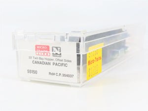 N Scale Micro-Trains MTL 55150 C.P. Canadian Pacific 33' 2-Bay Hopper 354037 RTR