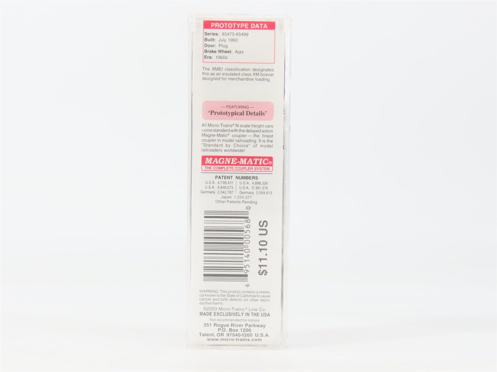 N Scale Micro-Trains MTL 32080 NKP Nickel Plate Road 50' Box Car 81005 RTR