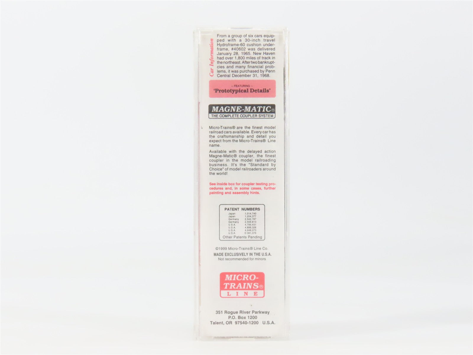 N Scale Micro-Trains MTL 32190 NH New Haven 50' Box Car 40602 RTR