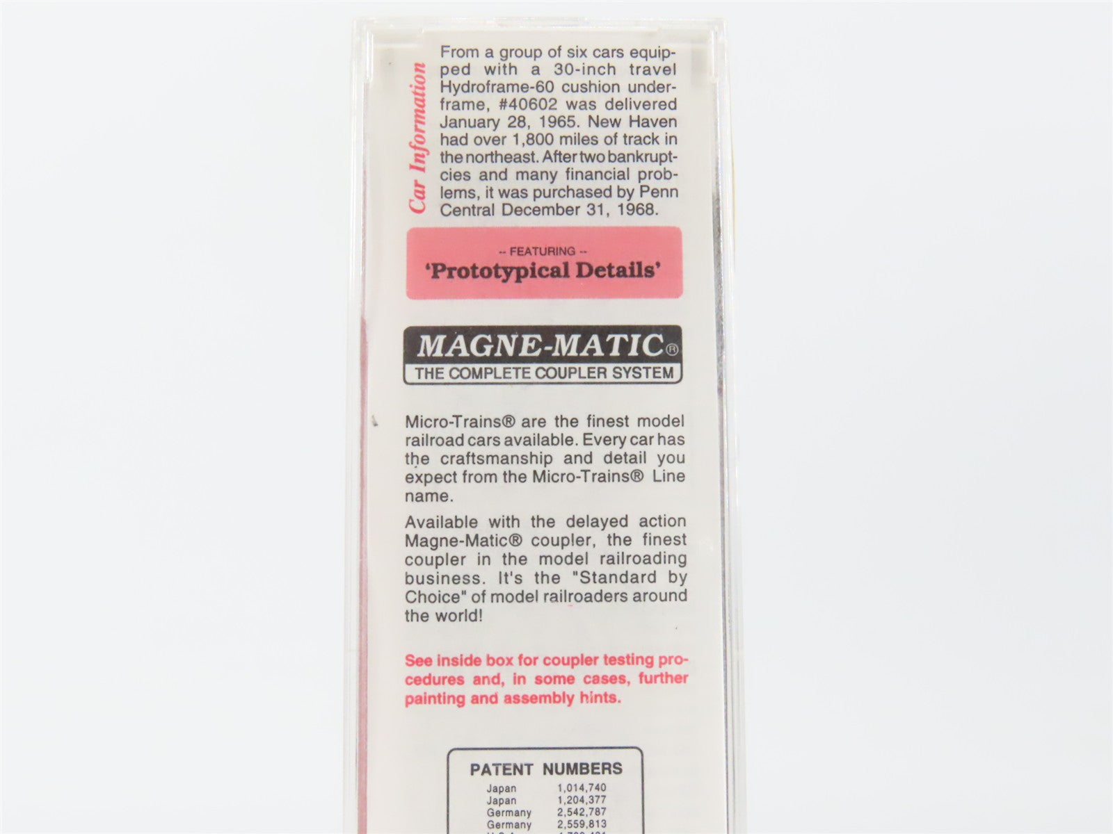 N Scale Micro-Trains MTL 32190 NH New Haven 50' Box Car 40602 RTR