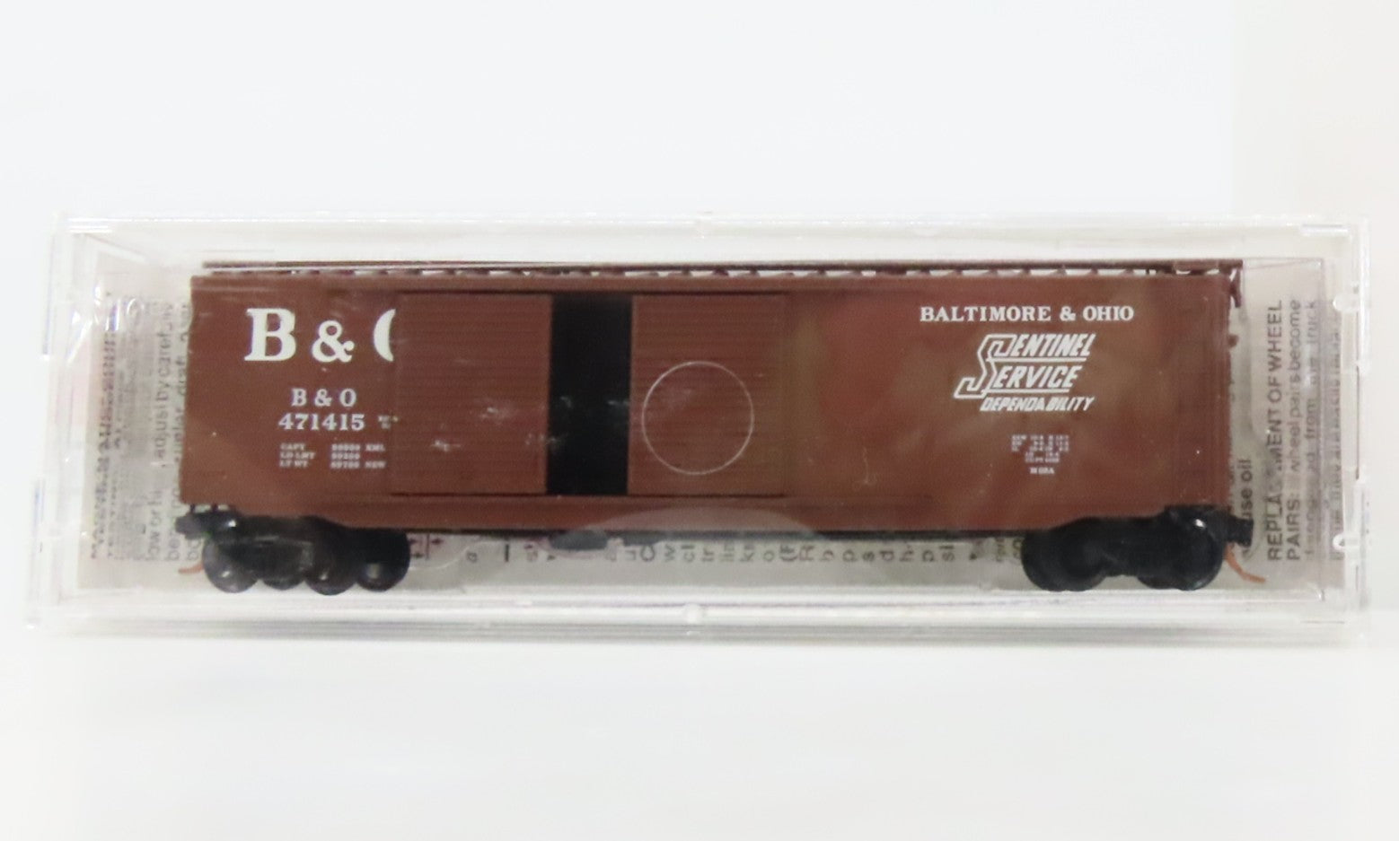 N Scale Micro-Trains MTL 34070 B&O Baltimore & Ohio 50' Box Car 471415 RTR