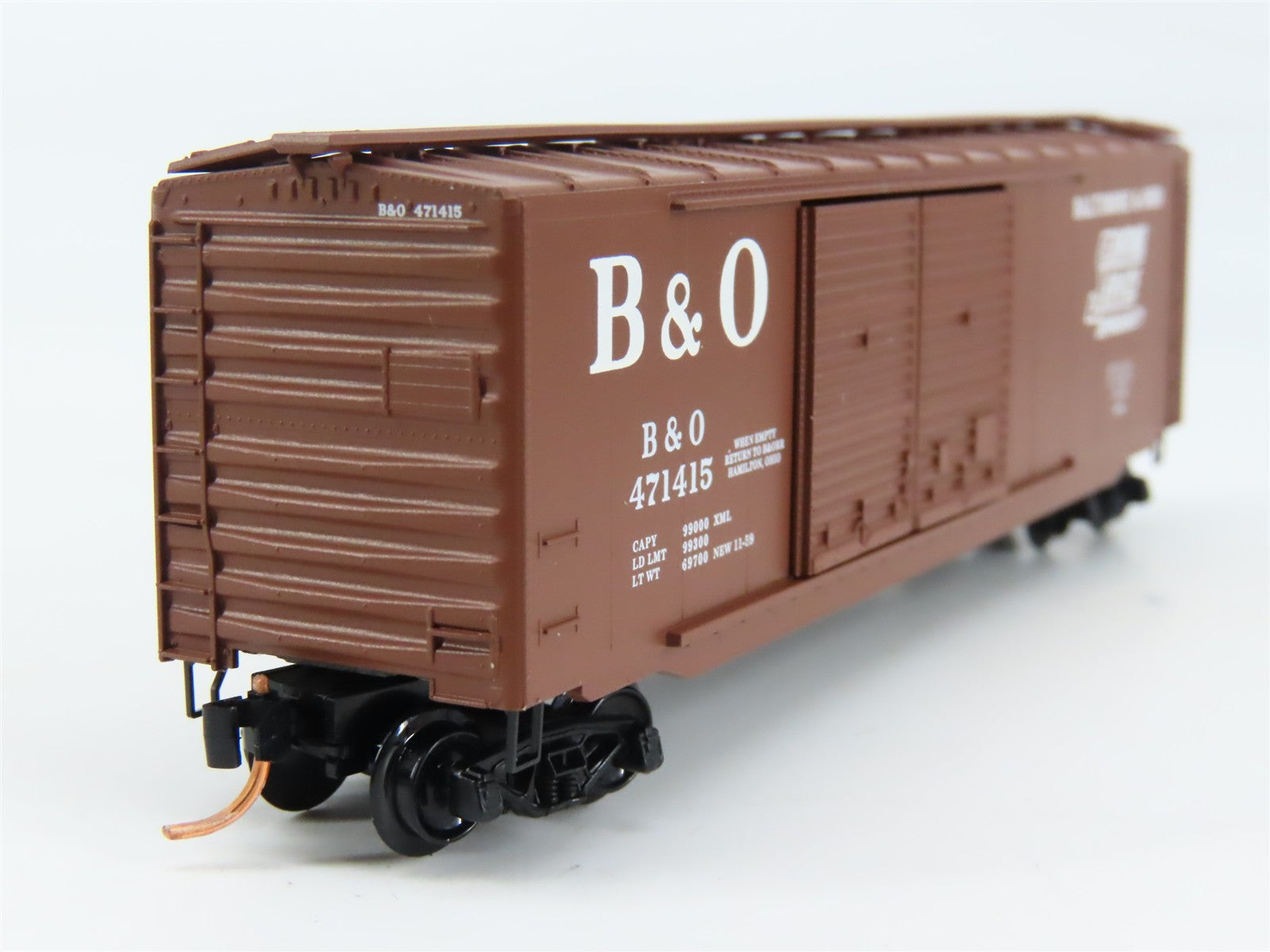 N Scale Micro-Trains MTL 34070 B&O Baltimore & Ohio 50' Box Car 471415 RTR
