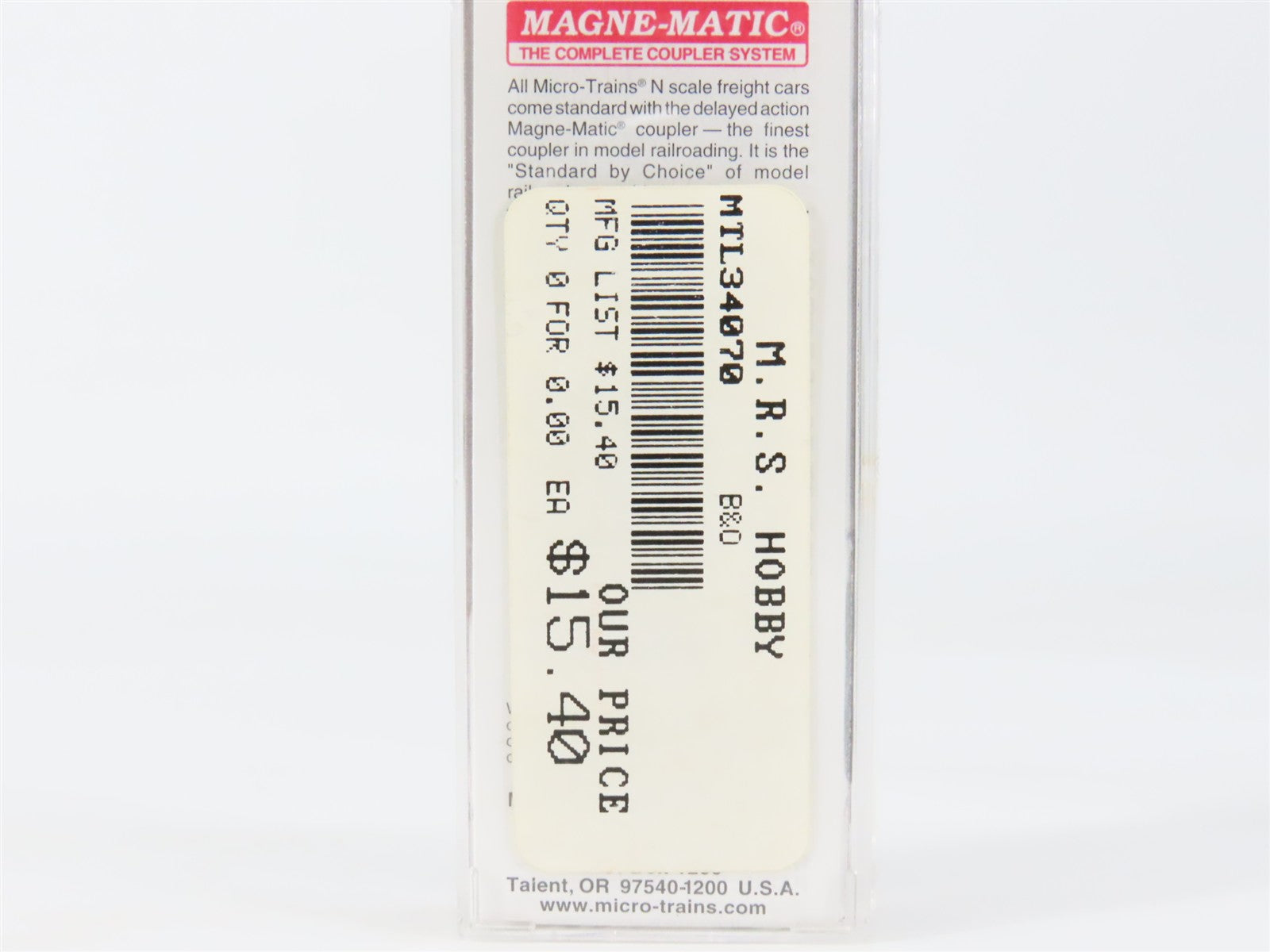 N Scale Micro-Trains MTL 34070 B&O Baltimore & Ohio 50' Box Car 471415 RTR