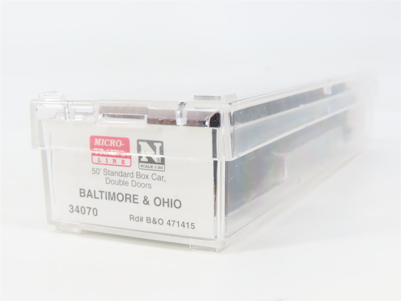 N Scale Micro-Trains MTL 34070 B&O Baltimore & Ohio 50' Box Car 471415 RTR