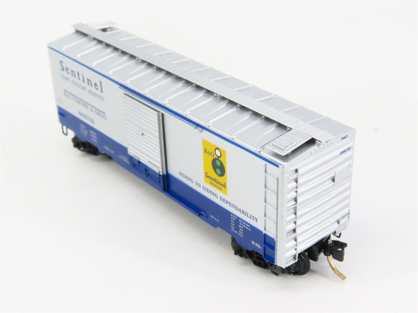 N Scale Micro-Trains MTL 20256 B&O Baltimore & Ohio 40' Box Car 466032 RTR