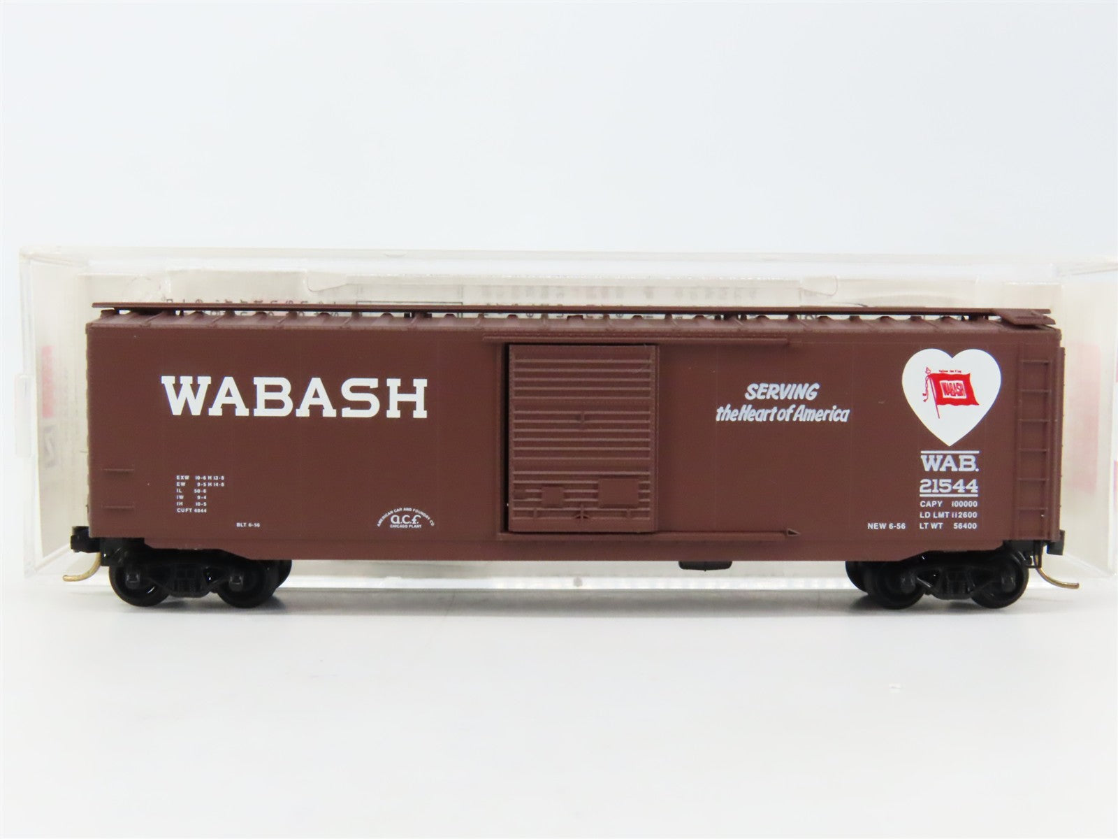 N Scale Micro-Trains MTL 31150 WAB Wabash 50' Box Car 21544 RTR
