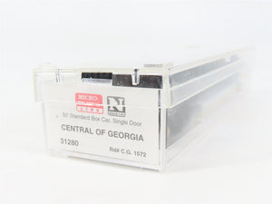N Scale Micro-Trains MTL 31280 CG Central of Georgia 50' Box Car 1572 RTR