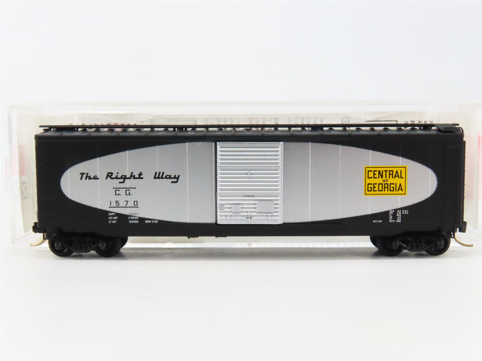 N Scale Micro-Trains MTL 31280 CG Central of Georgia 50' Box Car 1570 RTR