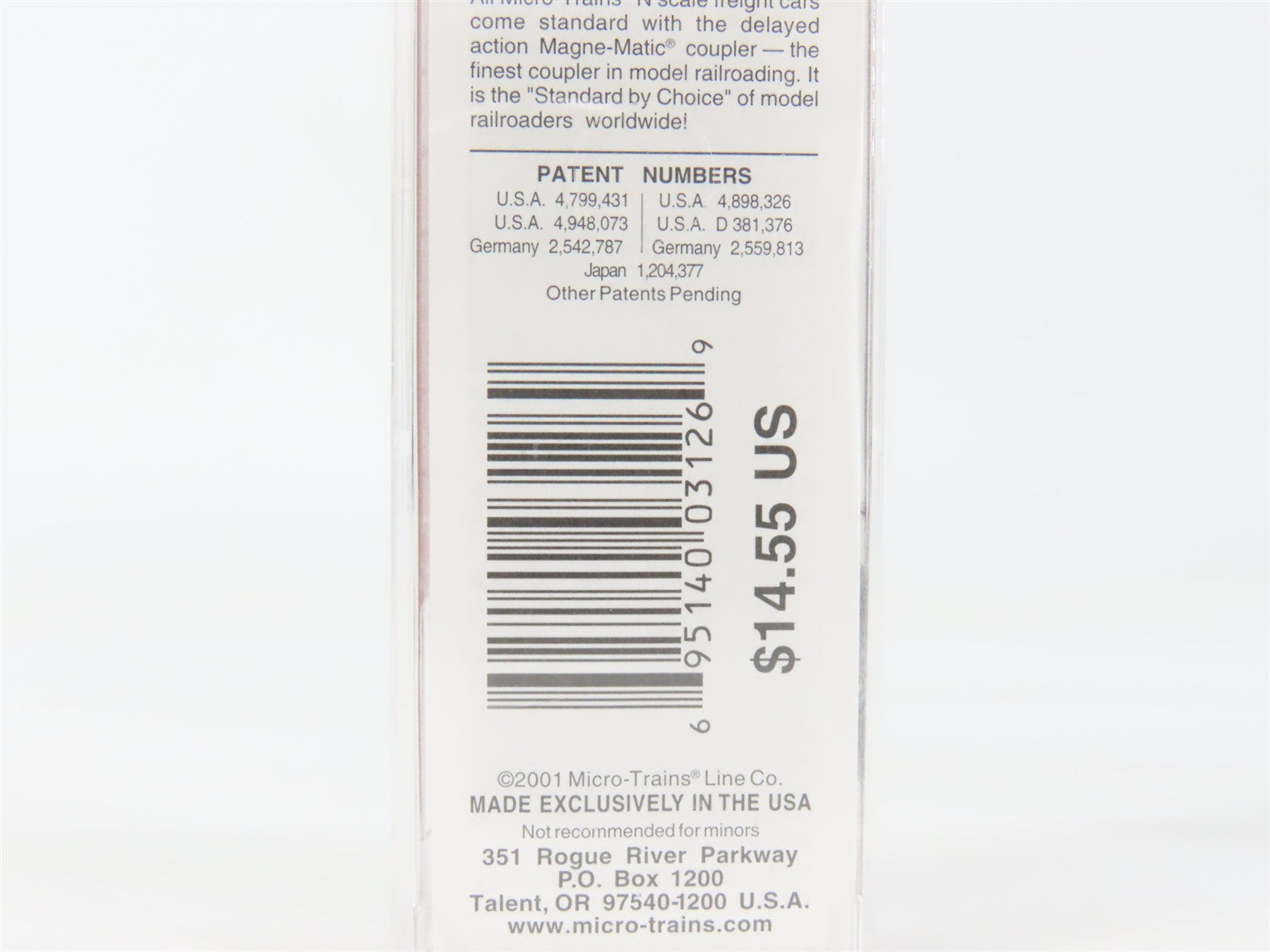 N Scale Micro-Trains MTL 75070 WSOR Wisconsin & Southern 50' Box Car 503135 RTR