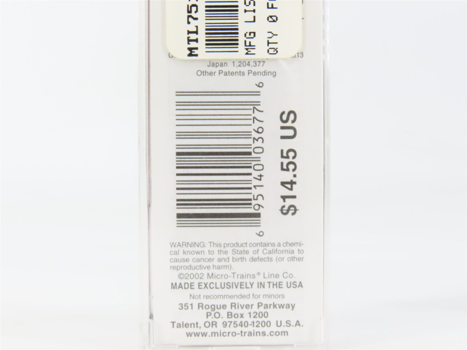 N Scale Micro-Trains MTL 75110 Norfolk Southern 50' Double Plug Door Box Car RTR