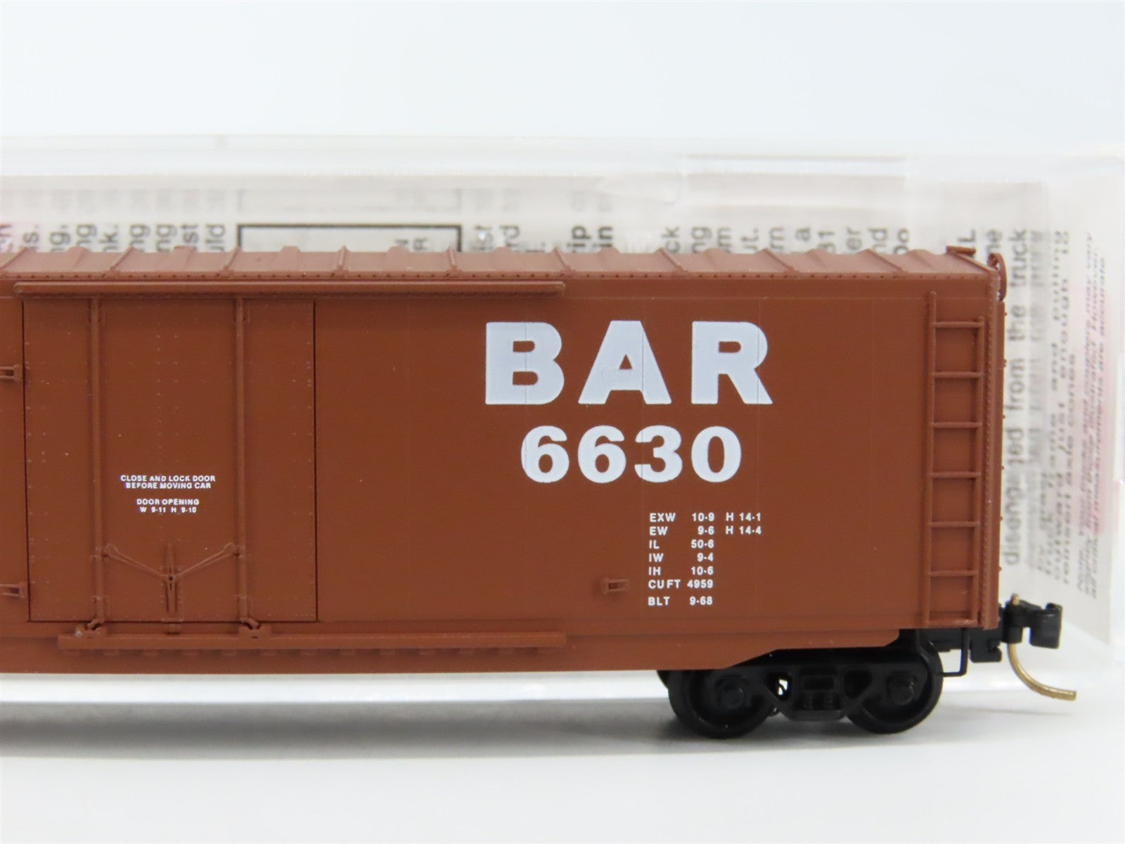 N Scale Micro-Trains MTL 34150 BAR Bangor & Aroostook 50' Box Car 6630 RTR