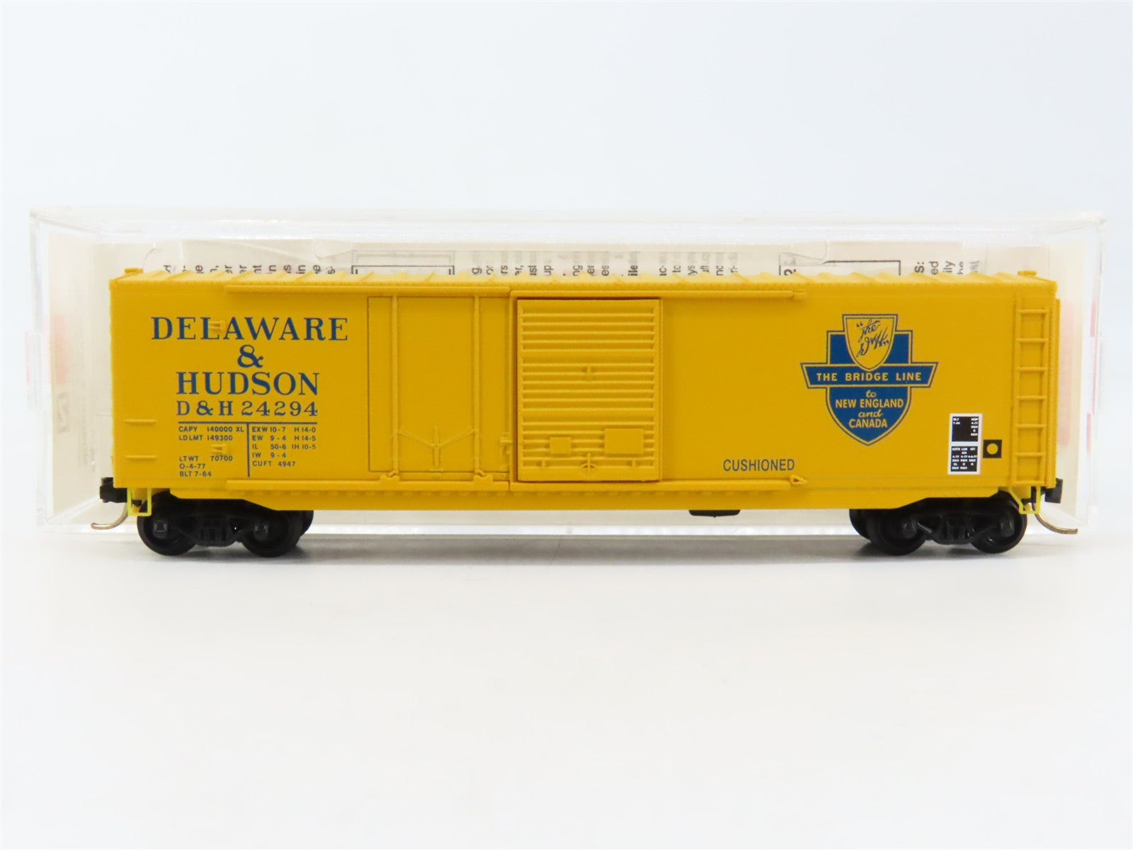 N Scale Micro-Trains MTL 76020 D&H Delaware & Hudson 50' Box Car 24294 RTR