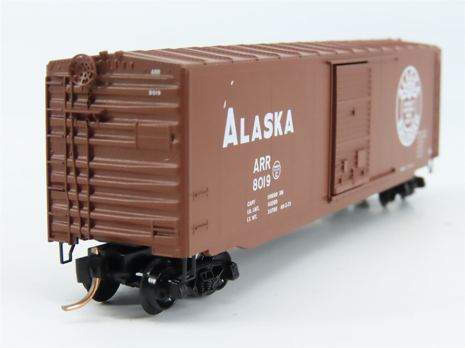N Scale Micro-Trains MTL 77030 ARR Alaska Railroad 50' Box Car 8019 RTR