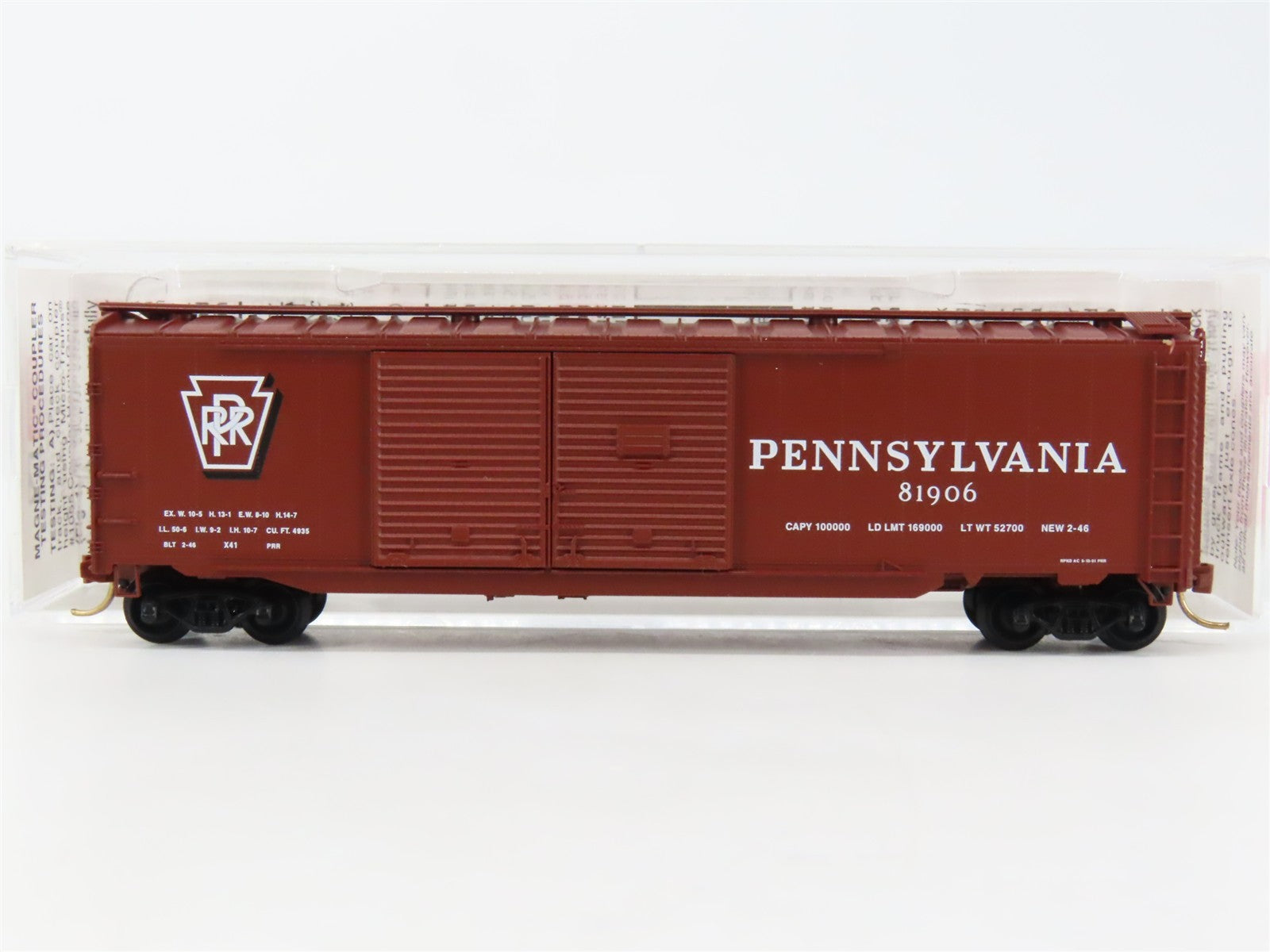 N Scale Micro-Trains MTL 78010 PRR Pennsylvania 50' Auto Box Car #81906