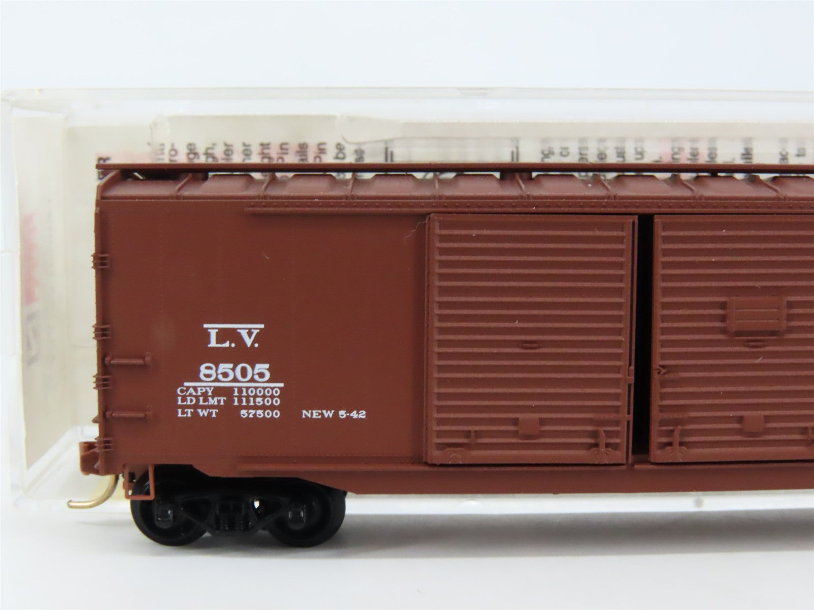N Scale Micro-Trains MTL 78040 LV Lehigh Valley 50' Auto Box Car 8505 RTR