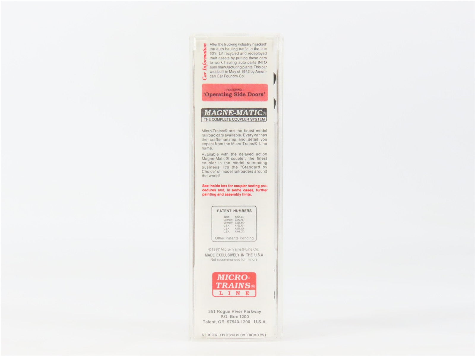 N Scale Micro-Trains MTL 78040 LV Lehigh Valley 50' Auto Box Car 8505 RTR