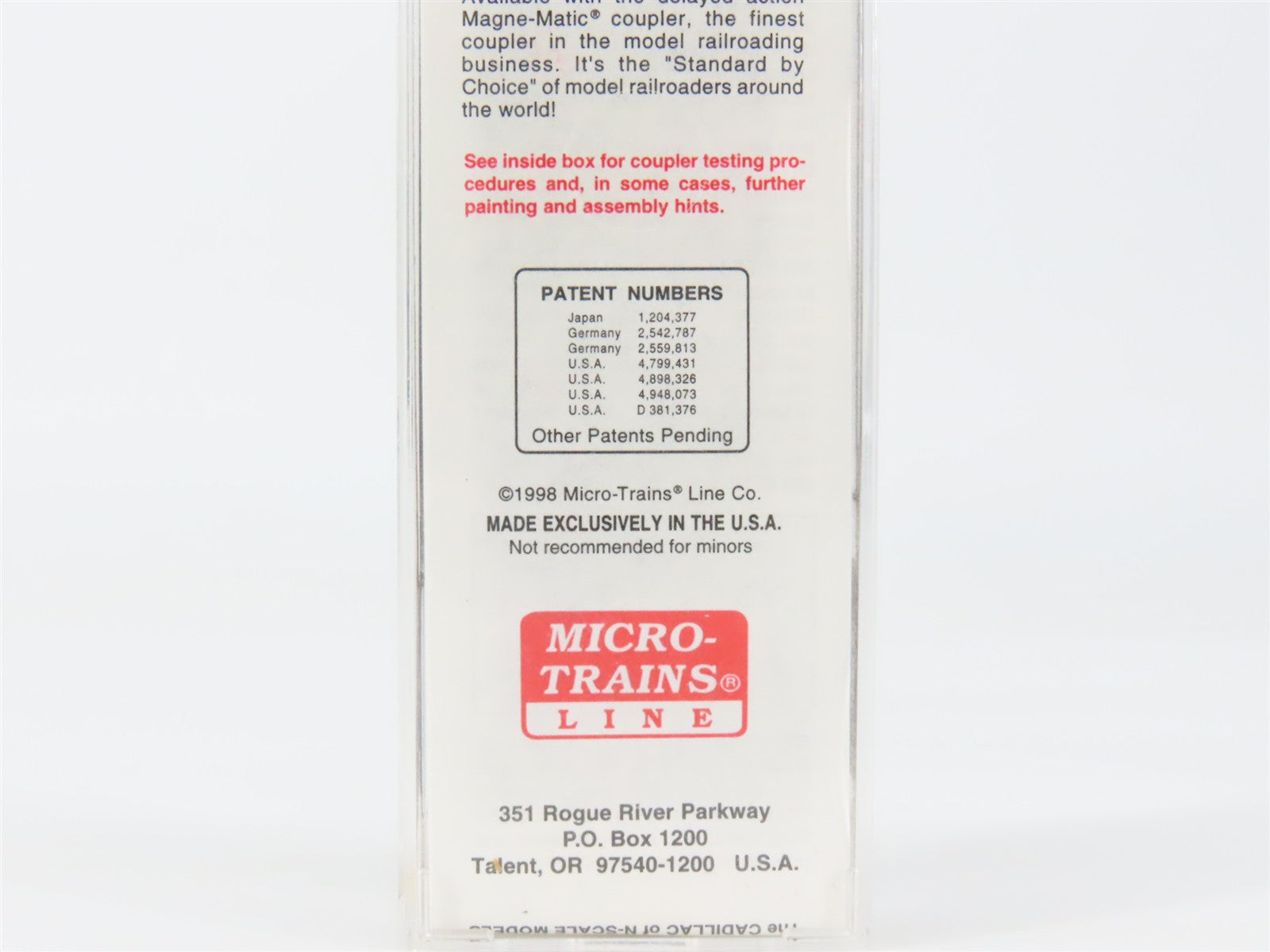 N Scale Micro-Trains MTL 78070 C&O Chesapeake & Ohio 50' Auto Box Car 272189 RTR
