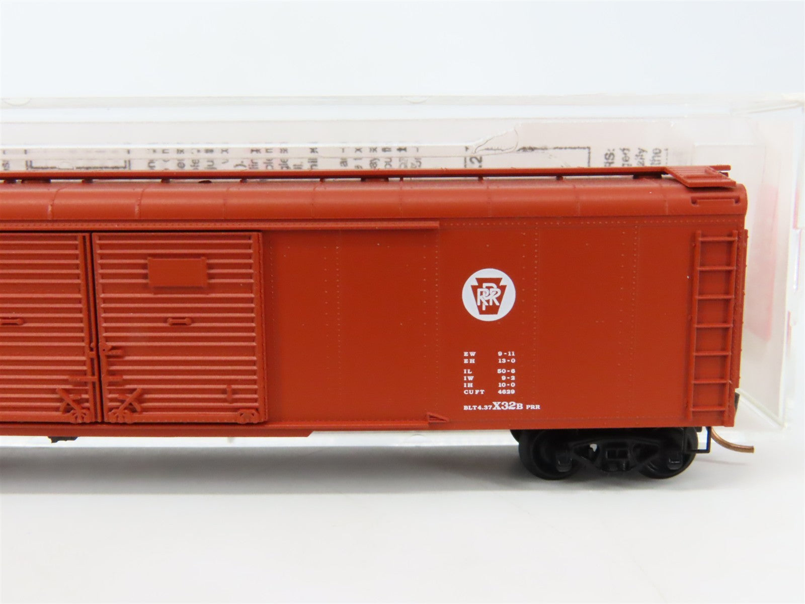 N Scale Micro-Trains MTL 79010 PRR Pennsylvania 50' Wagon Top Box Car #48302