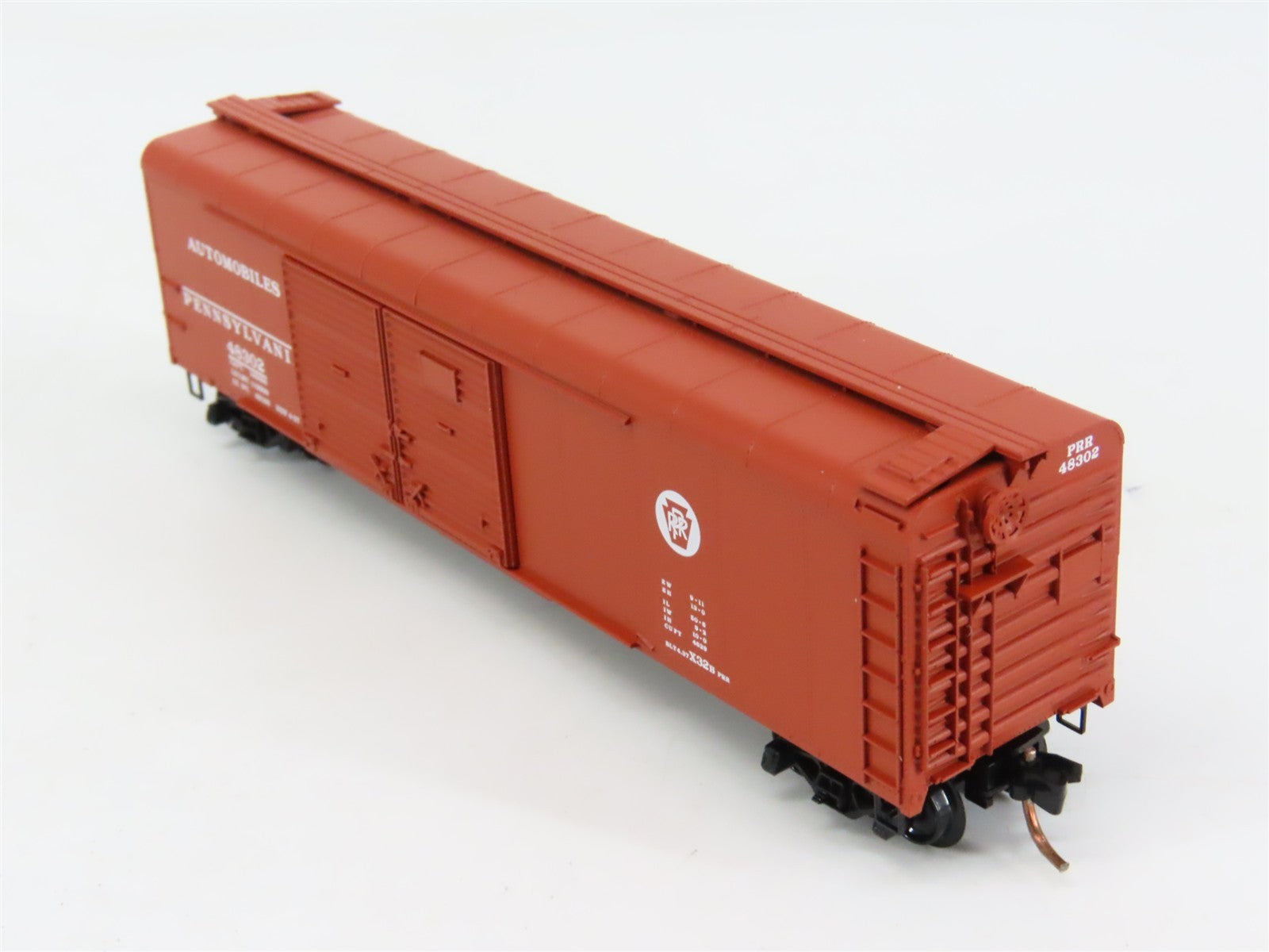 N Scale Micro-Trains MTL 79010 PRR Pennsylvania 50' Wagon Top Box Car #48302