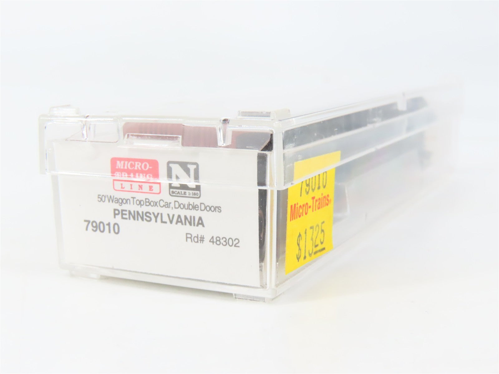 N Scale Micro-Trains MTL 79010 PRR Pennsylvania 50' Wagon Top Box Car #48302