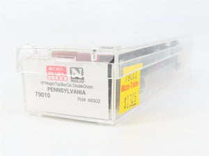 N Scale Micro-Trains MTL 79010 PRR Pennsylvania 50' Wagon Top Box Car #48302