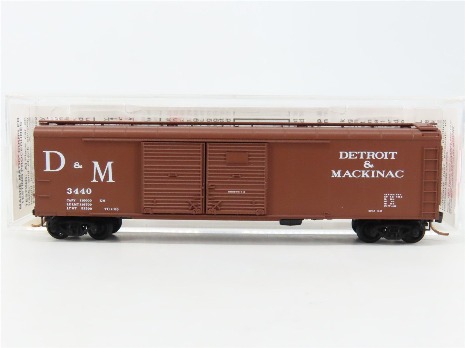 N Scale Micro-Trains MTL 79030 D&M Detroit & Mackinac 50' Wagon Top Box Car RTR