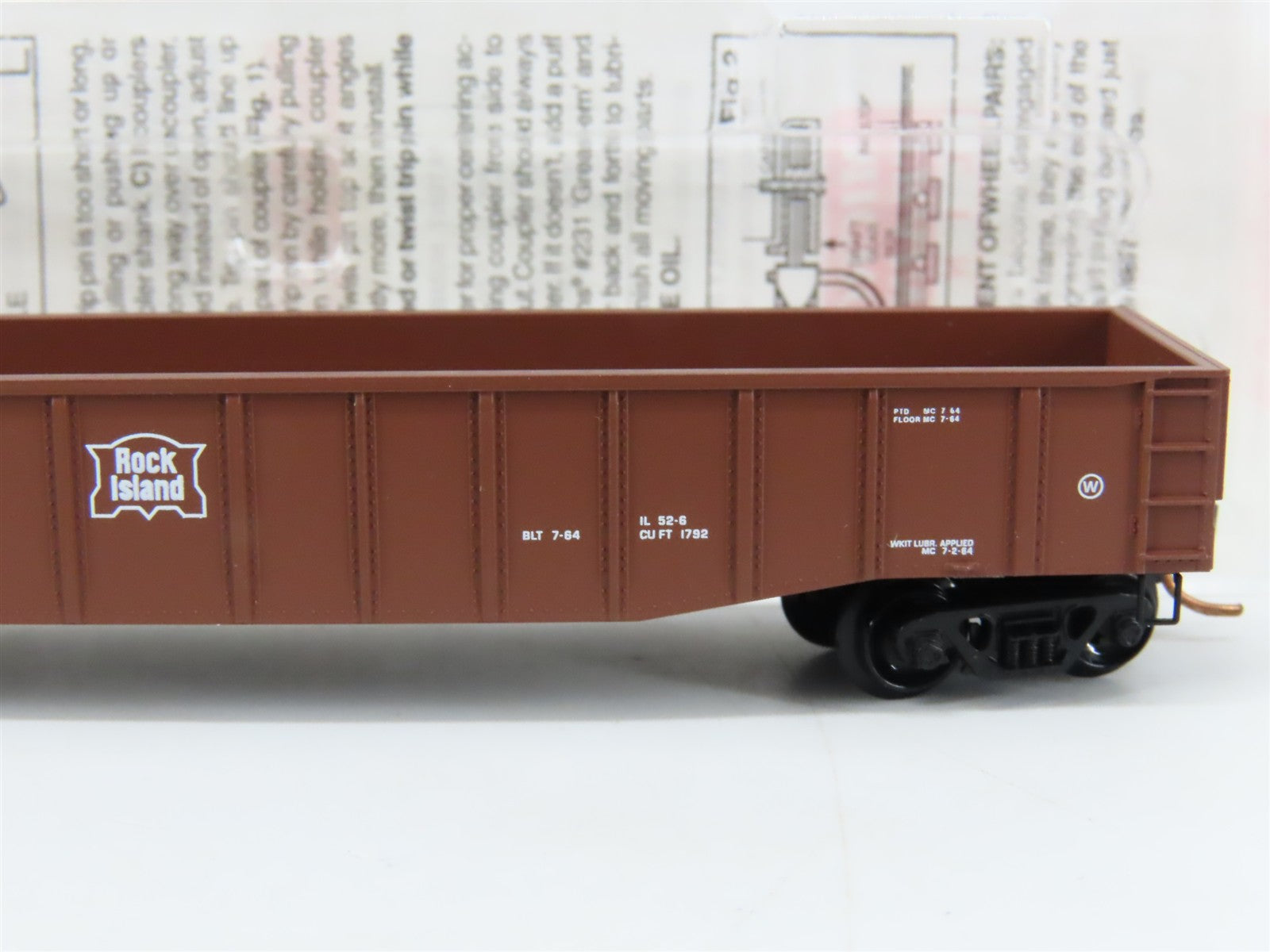N Scale Micro-Trains MTL 105510 R.I. Rock Island 50' Gondola 3958 RTR