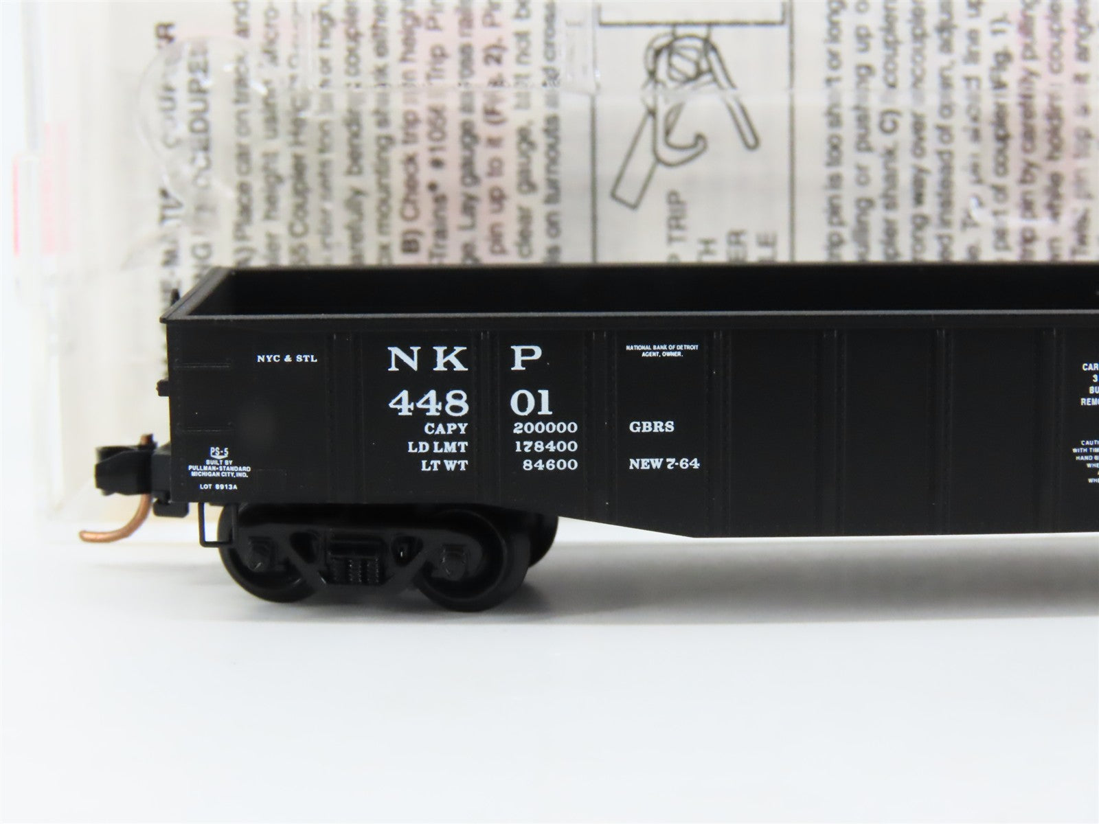 N Scale Micro-Trains MTL 105520 NKP Nickel Plate Road 50' Gondola 44801 RTR