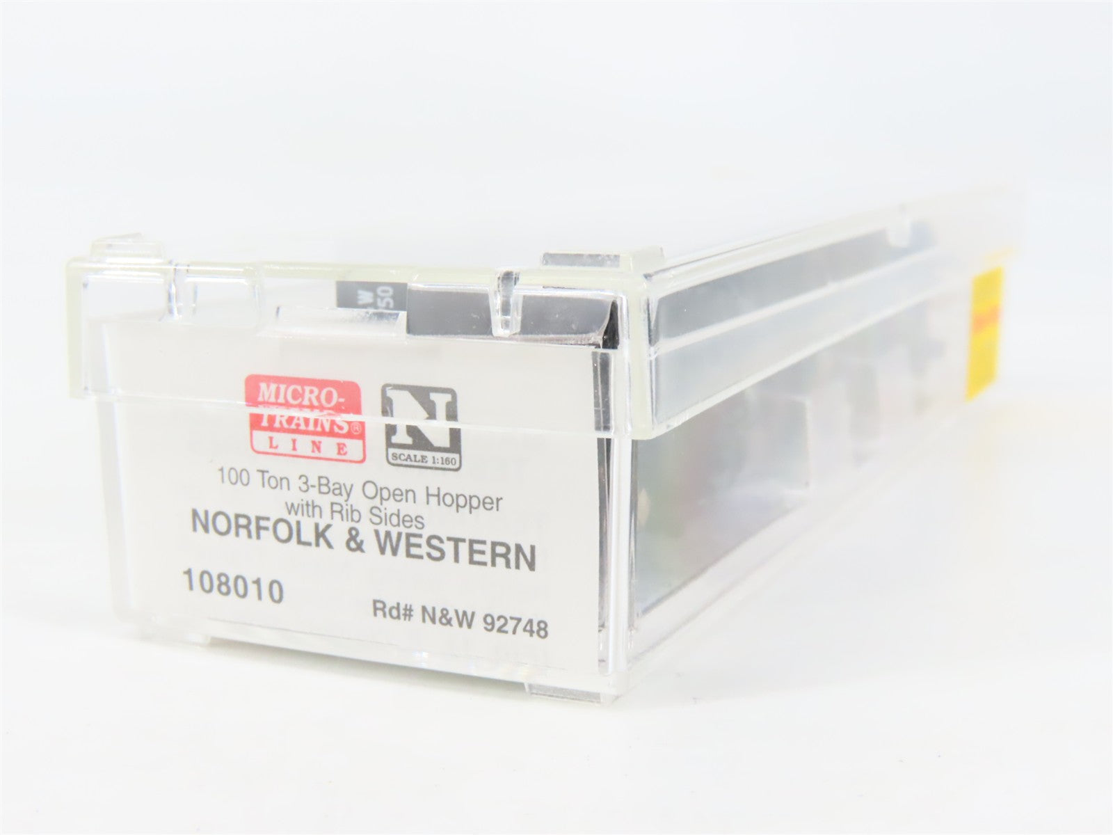 N Scale Micro-Trains MTL 108010 N&W Norfolk & Western 3-Bay Open Hopper RTR