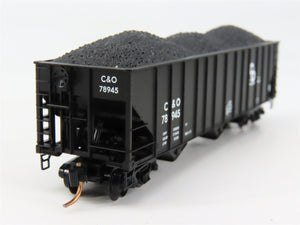 N Scale Micro-Trains MTL 108020 C&O Chesapeake & Ohio 3-Bay Open Hopper RTR
