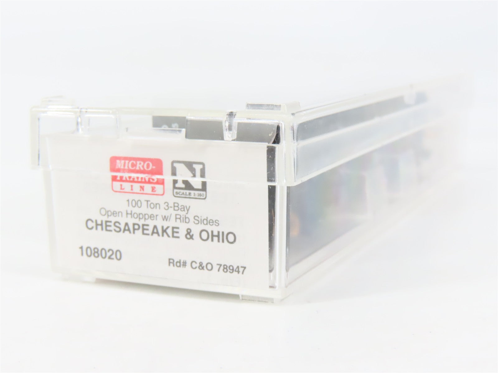 N Scale Micro-Trains MTL 108020 C&O Chesapeake & Ohio 3-Bay Open Hopper RTR