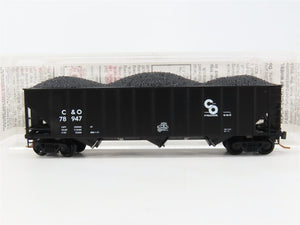 N Scale Micro-Trains MTL 108020 C&O Chesapeake & Ohio 3-Bay Open Hopper RTR