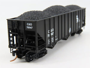 N Scale Micro-Trains MTL 108020 C&O Chesapeake & Ohio 3-Bay Open Hopper RTR