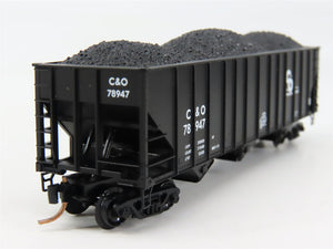 N Scale Micro-Trains MTL 108020 C&O Chesapeake & Ohio 3-Bay Open Hopper RTR