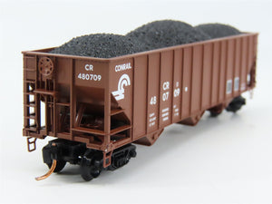 N Scale Micro-Trains MTL 108030 CR Conrail 3-Bay Open Hopper 480709 RTR