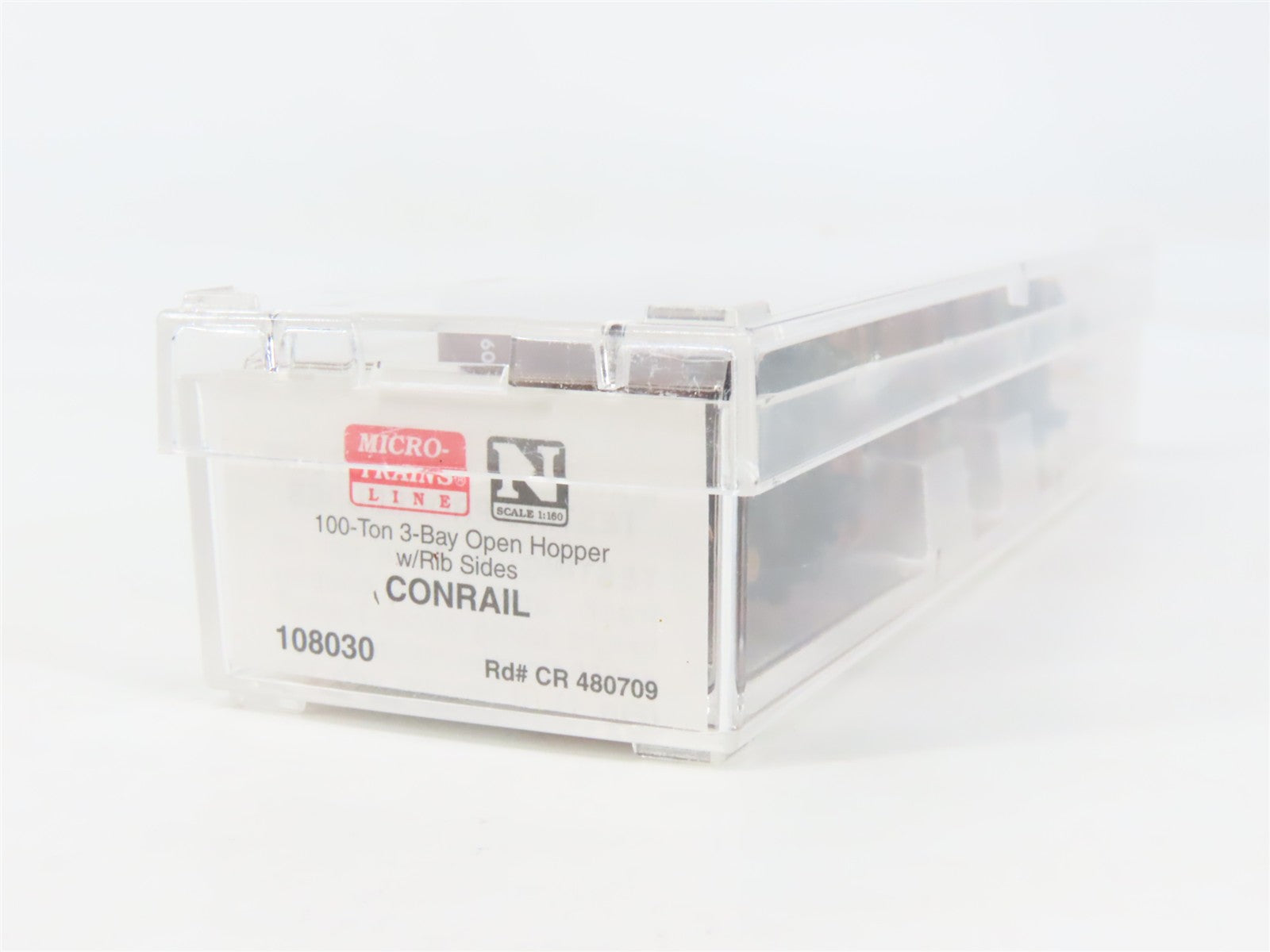N Scale Micro-Trains MTL 108030 CR Conrail 3-Bay Open Hopper 480709 RTR