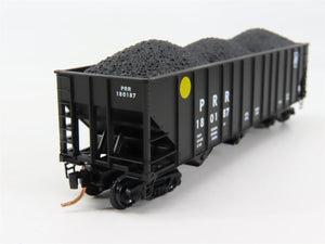 N Scale Micro-Trains MTL PRR Pennsylvania 3-Bay Hopper #1801787 w/ Coal Load