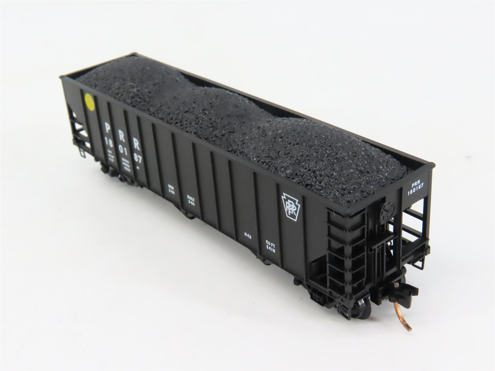 N Scale Micro-Trains MTL PRR Pennsylvania 3-Bay Hopper #1801787 w/ Coal Load