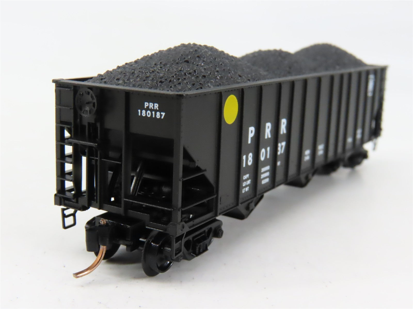 N Scale Micro-Trains MTL PRR Pennsylvania 3-Bay Hopper #1801787 w/ Coal Load