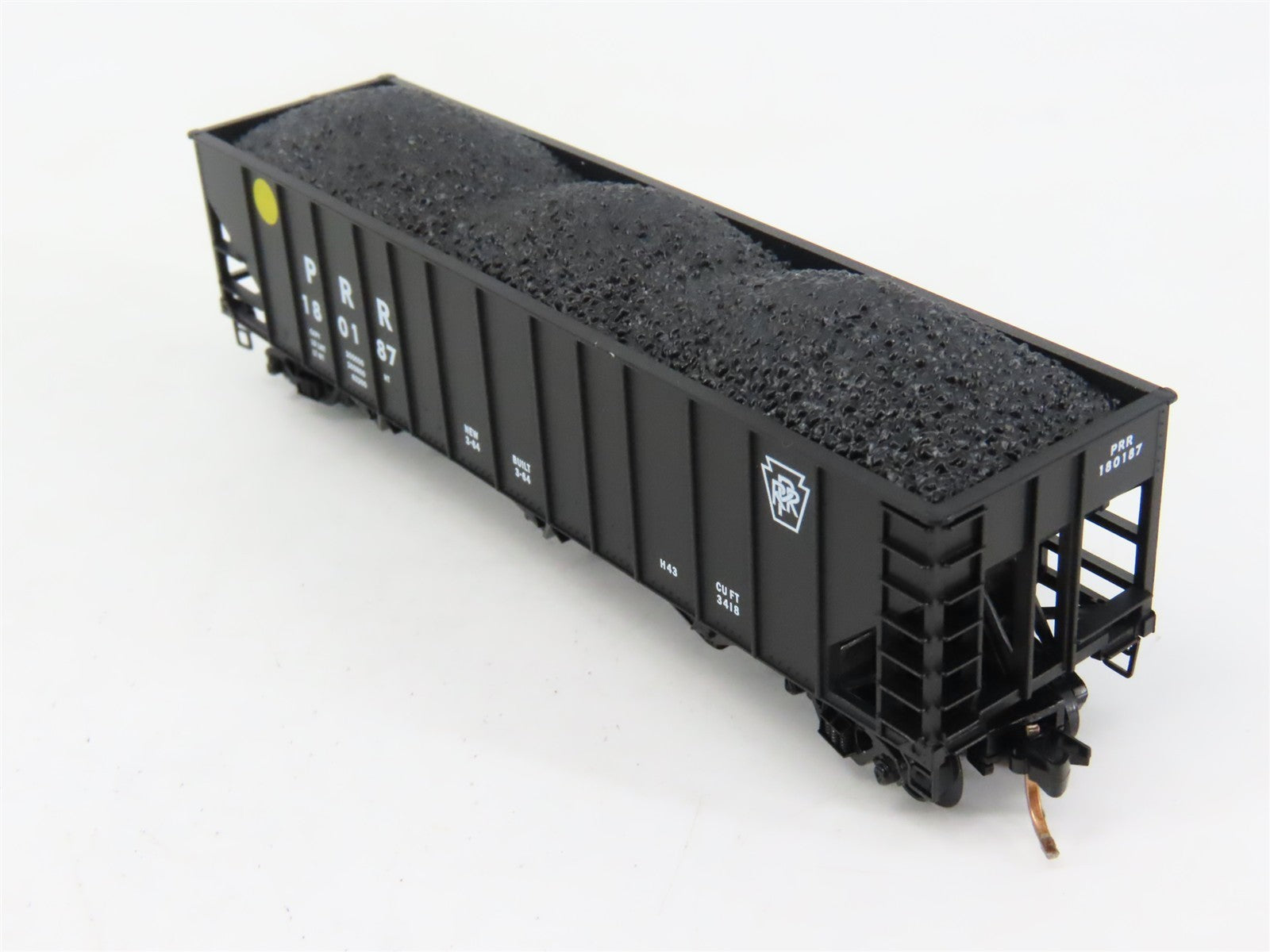 N Scale Micro-Trains MTL PRR Pennsylvania 3-Bay Hopper #1801787 w/ Coal Load