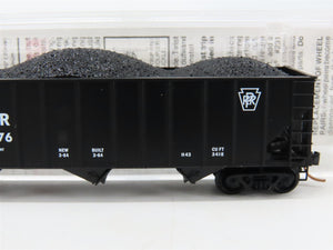 N Scale Micro-Trains MTL PRR Pennsylvania 3-Bay Hopper #180176 w/ Coal Load