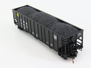 N Scale Micro-Trains MTL PRR Pennsylvania 3-Bay Hopper #180176 w/ Coal Load