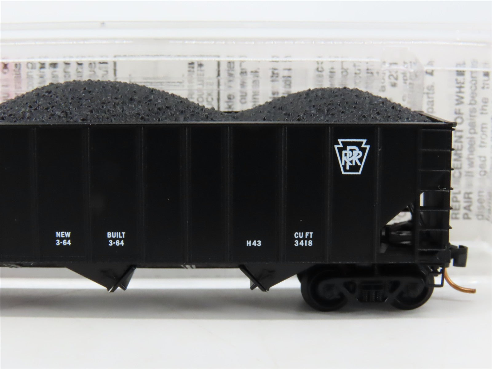 N Scale Micro-Trains MTL 108040 PRR Pennsylvania 3-Bay Hopper #180193 w/ Load