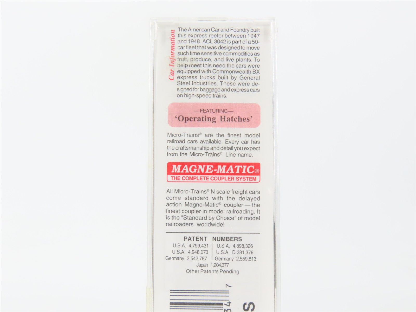 N Scale Micro-Trains MTL 52040 ACL Atlantic Coast Line 52' Express Reefer RTR