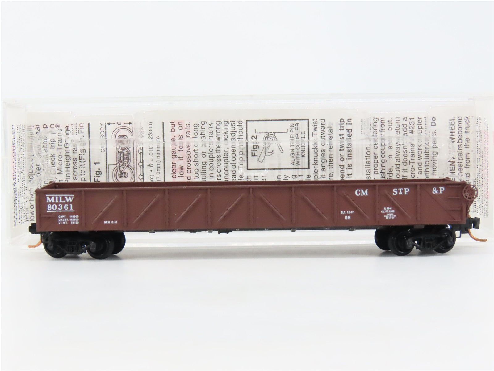 N Scale Micro-Trains MTL 60010 MILW Milwaukee Road 50' Composite Gondola RTR