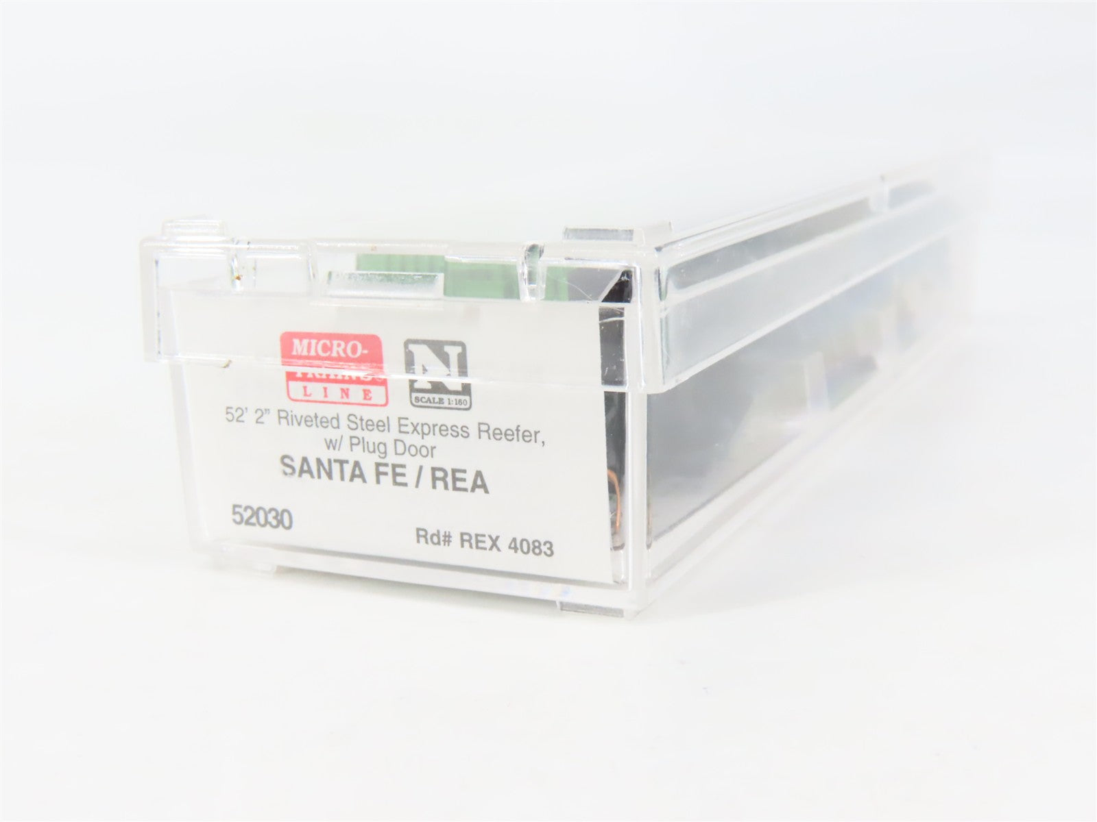 N Scale Micro-Trains MTL 52030 REX Santa Fe / REA 52' Express Reefer 4083 RTR