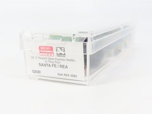 N Scale Micro-Trains MTL 52030 REX Santa Fe / REA 52' Express Reefer 4083 RTR