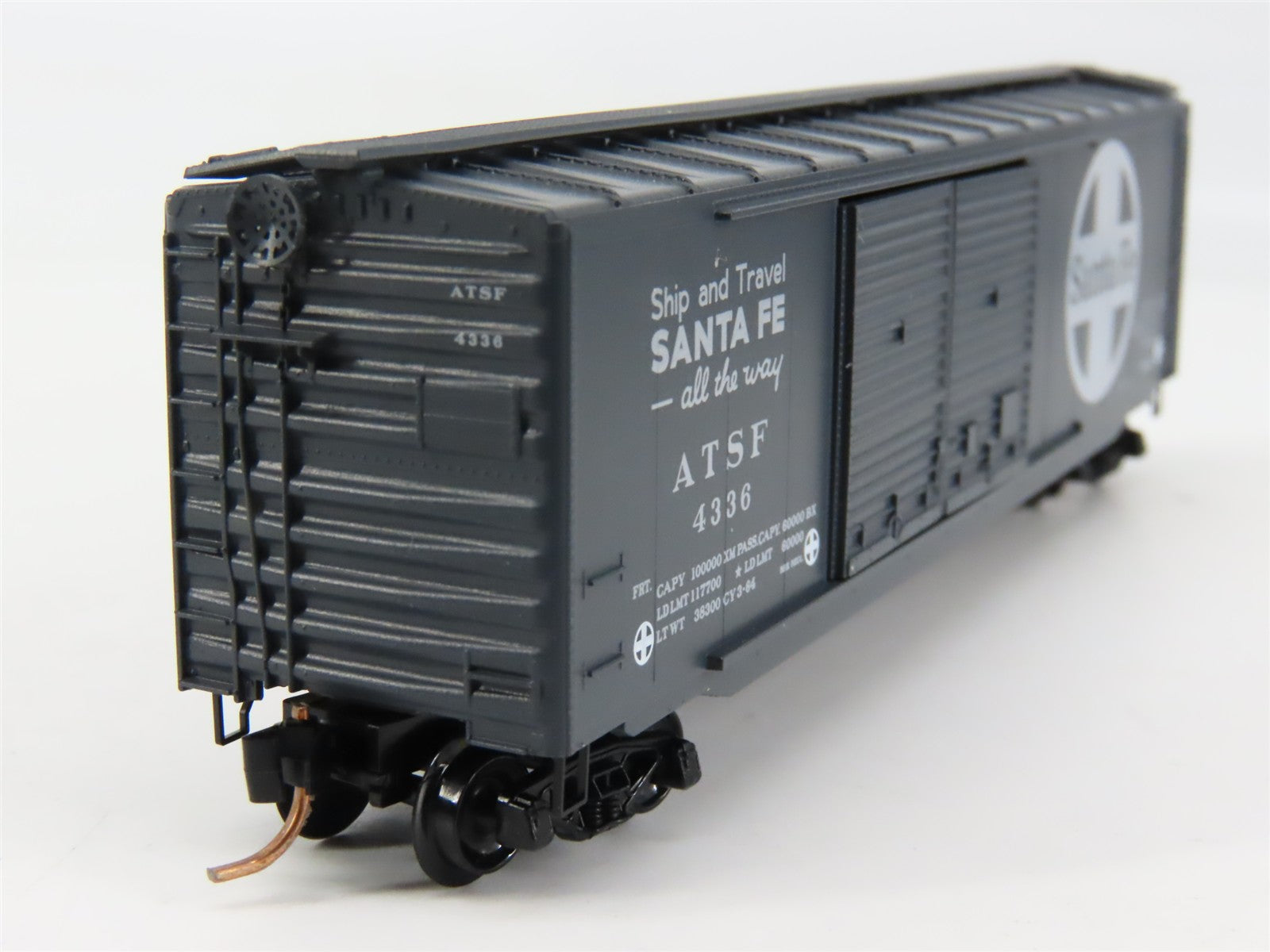 N Scale Micro-Trains MTL 34250 ATSF Santa Fe Ship & Travel 50' Box Car 4336 RTR